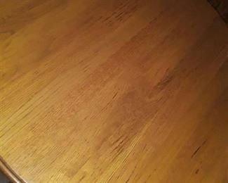 GREAT OAK Products. Round Oak Table with 3 Chairs. Approximately 30inches x 41 inches