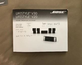 Bose Lifestyle sound system booklet