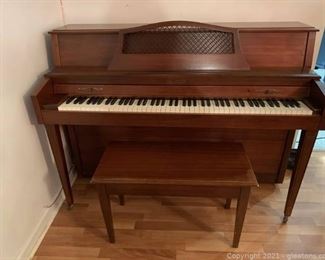 Baldwin Upright Piano and Bench
