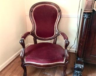 Pair victorian chairs