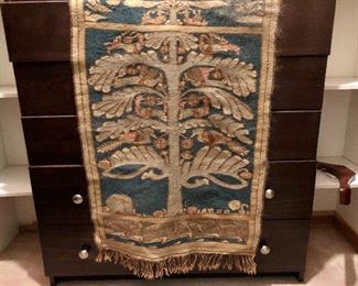 Gorgeous Fringed Tree of Life Tapestry Style Wall Hang