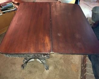 Antique drop leaf table