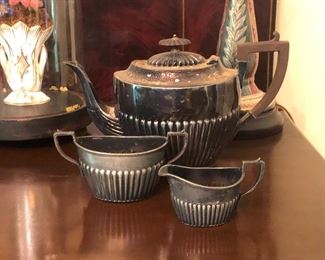 Vintage silverplate tea set