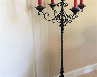 Iron candelabra.