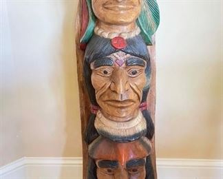 Totem pole 40"x12"x10".