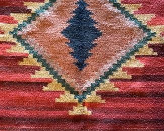 Detail of 10' kilim runner
