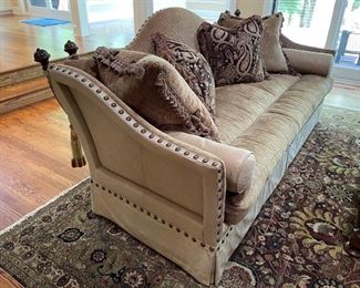 Century sofa with pillows