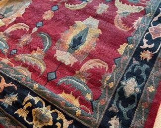 Beautiful (just professionally cleaned) 8 x 11 hand knotted rug