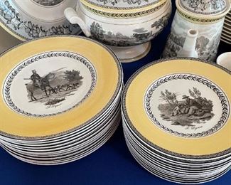 Villeroy & Boch Audun Chasse dinner and salad plates (set of 12)