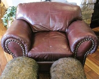 Leather Armchair. 