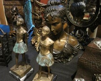 Degas Style Bronzes. 