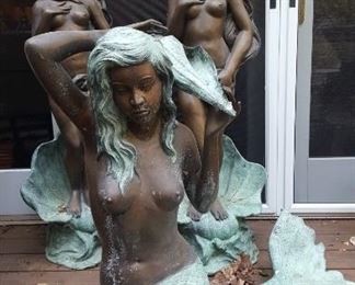 Mermaid of the Isle of Capri,  large fountain statue.  Bottocelli Venus statuary.