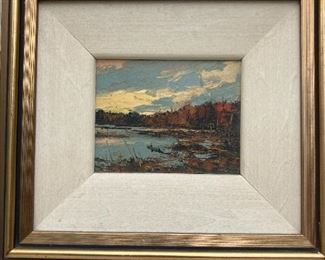 canadian landscape paintings. many of these, most in original frames
