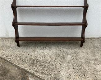 one of multiple knick-knack shelves