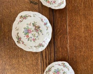 crown staffordshire pagoda candy dish set