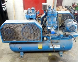 Quincy 325 Industrial Air Compressor, 3 Phase, 66"L x 55"H x 27"W, Twin Engines