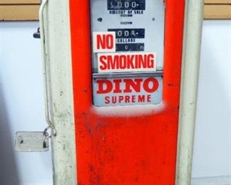 Dino Supreme Vintage Gas Pump, Bennett Model 646B