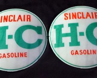 Sinclair H-C Gas Pump Globe, Includes 2 Lenses And One Ring