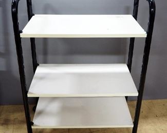 Rolling Cart With 3 Adjustable Shelves, 39" High x 29" Wide x 16" Deep