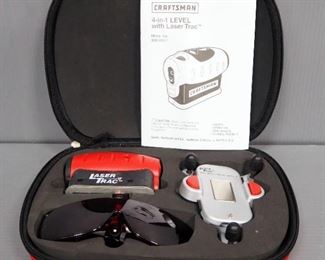 Craftsman 4-In-1 Level With Laser Trac, Model 948251, Includes Instructions And Carry Case, In Box