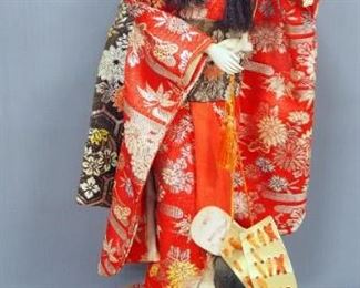 Oriental Themed Dolls, Includes Geisha Girls, Various Heights, Total Qty 5
