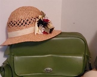 Vintage luggage and hats