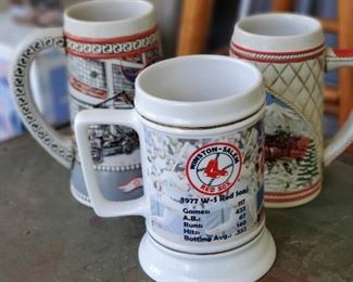 Budweiser steins and collectible mugs 