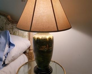 Painted lamp - 18" high