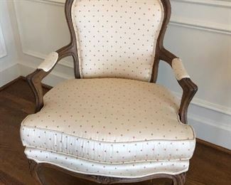 French down filled arm chair