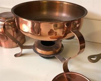 Copper kitchen wares