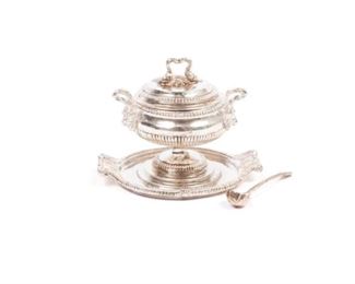 PETER ACQUISTO MINIATURE STERLING TUREEN AND TRAY
Estimate: $200 - $400