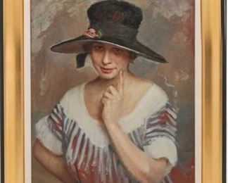 Portrait of a lady by Giovanni Boldini (Italian, 1842-1931)
