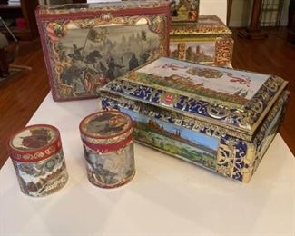 German Tin Cookie Boxes