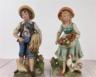 HomCo Porcelain Boy and Girl