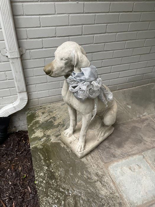 . . . a classic cement porch pooch