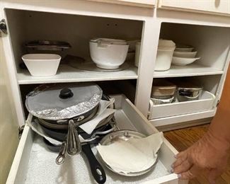 . . . some nice pots/pans and Corning Ware