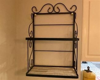 . . . a nice wrought-iron shelf