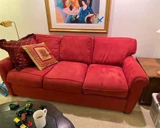 . . . a nice couch in red