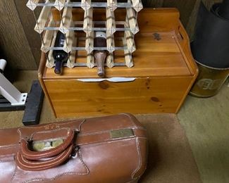 . . . a wine rack and toy chest