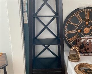 Black Etagere 6’H x 2’W