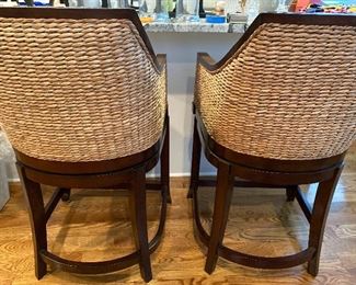Backs of stools