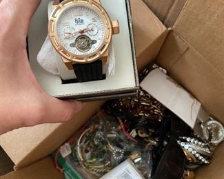 Some costume jewelry & men’s watch
