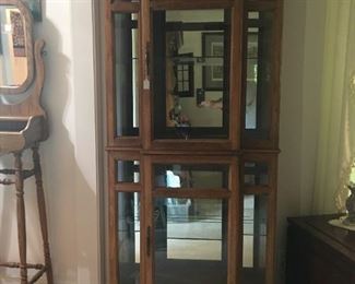Beautiful Oak Curio Cabinet