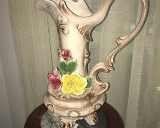 beautiful capodimonte pitcher 