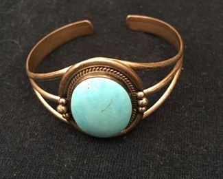 Sterling and Turquoise bracelet 22.g 