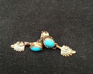pr. sterling & turquoise earrings 2.g