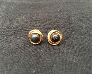 14k gold post ear rings