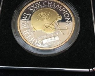 super bowl champion coin 999 pure silver 1 oz.