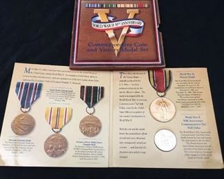 Commemorative Coin and Victory Medal Set