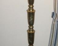 Japanese engraved brass lamp